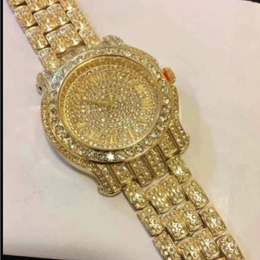 Men’s 14k gold plated watch